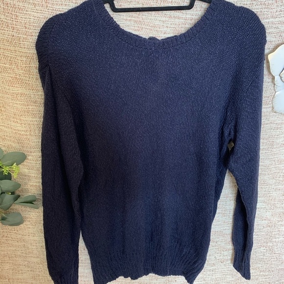 [AVLN] Lace Cutout Back Tunic Sweater NWOT - Picture 6 of 10